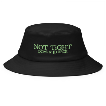 NOT TiGHT BUCKET HAT GREEN EMBROiDERY