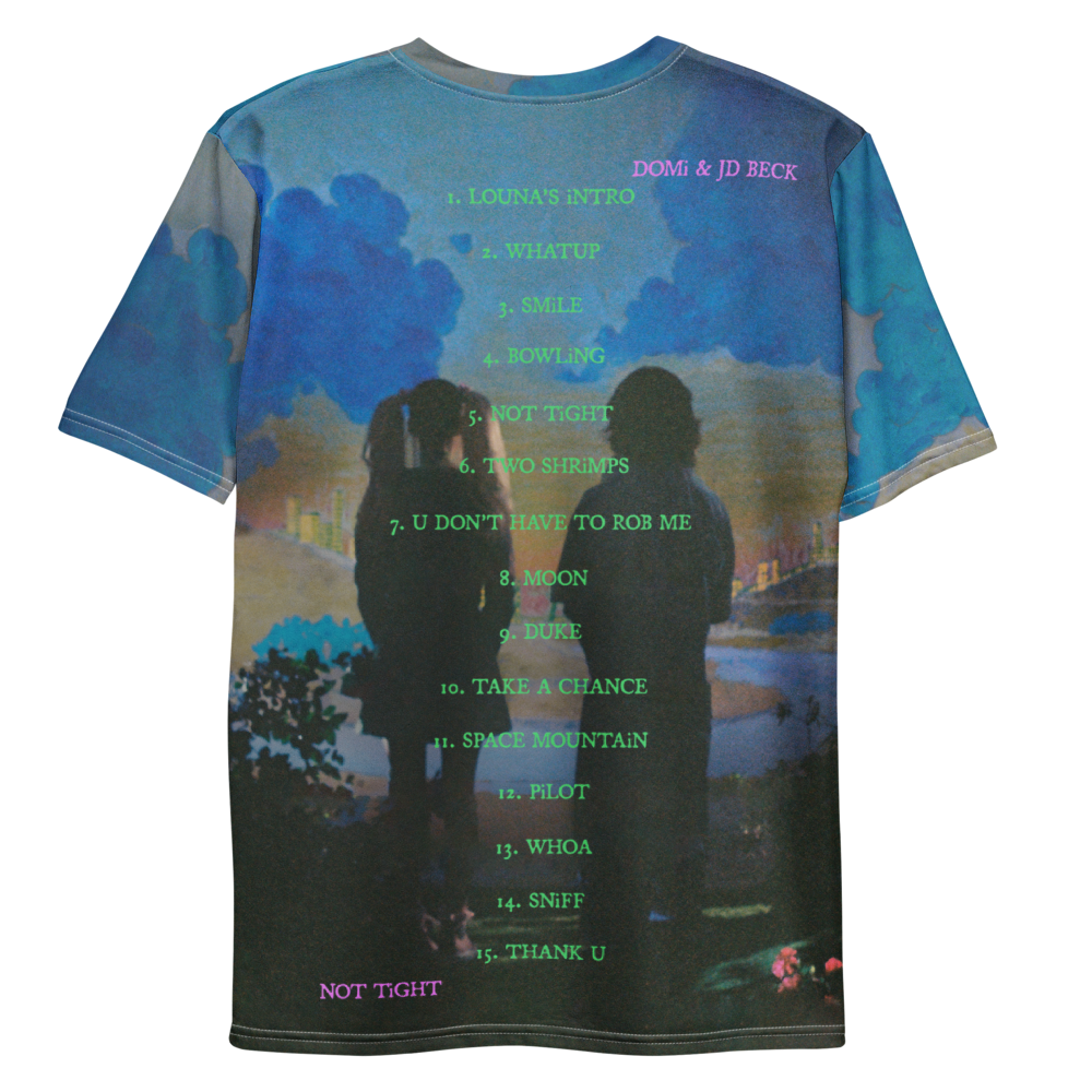 NOT TiGHT ALL OVER PRiNT TRACKLiST TEE BACK