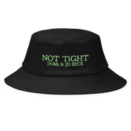 NOT TiGHT BUCKET HAT GREEN EMBROiDERY
