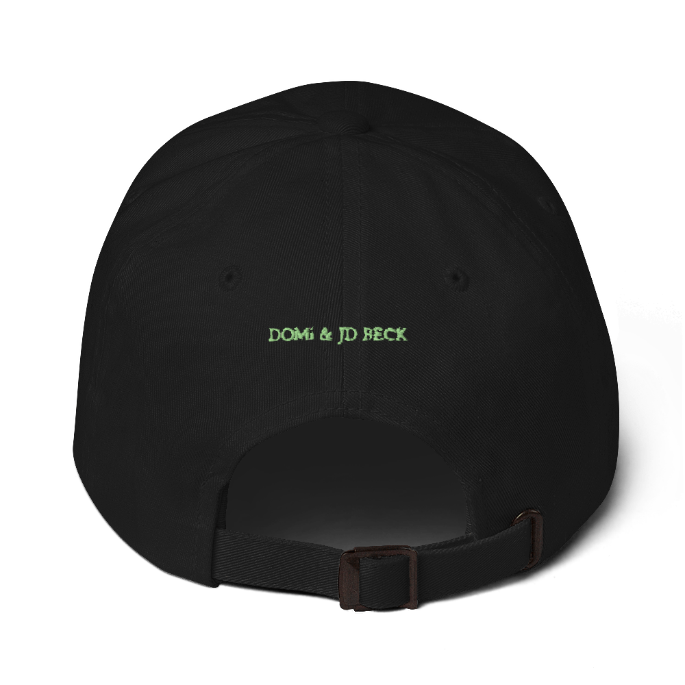 NOT TiGHT DAD HAT GREEN EMBROiDERY BACK